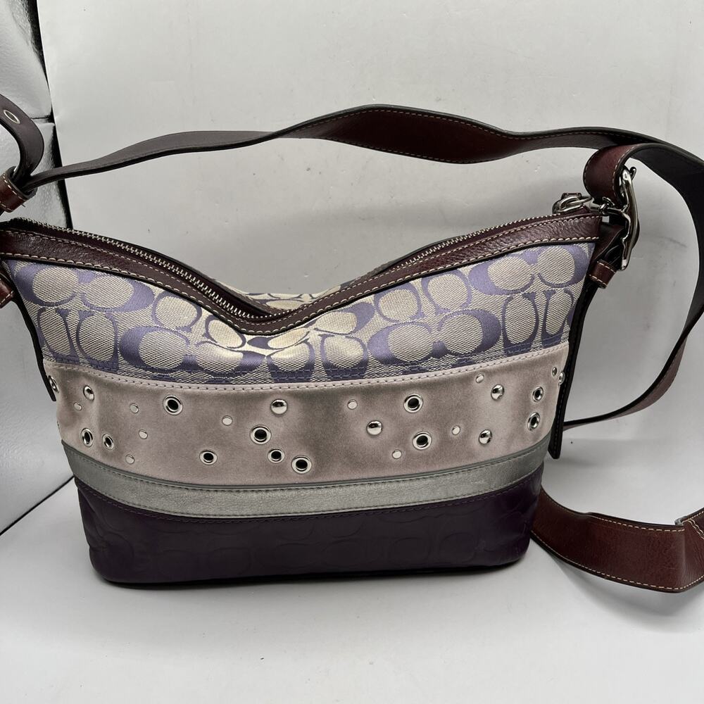 Coach F13078 Vintage Y2K Limited Edition Patchwork Multicolor Shoulder Bag DIRTY
